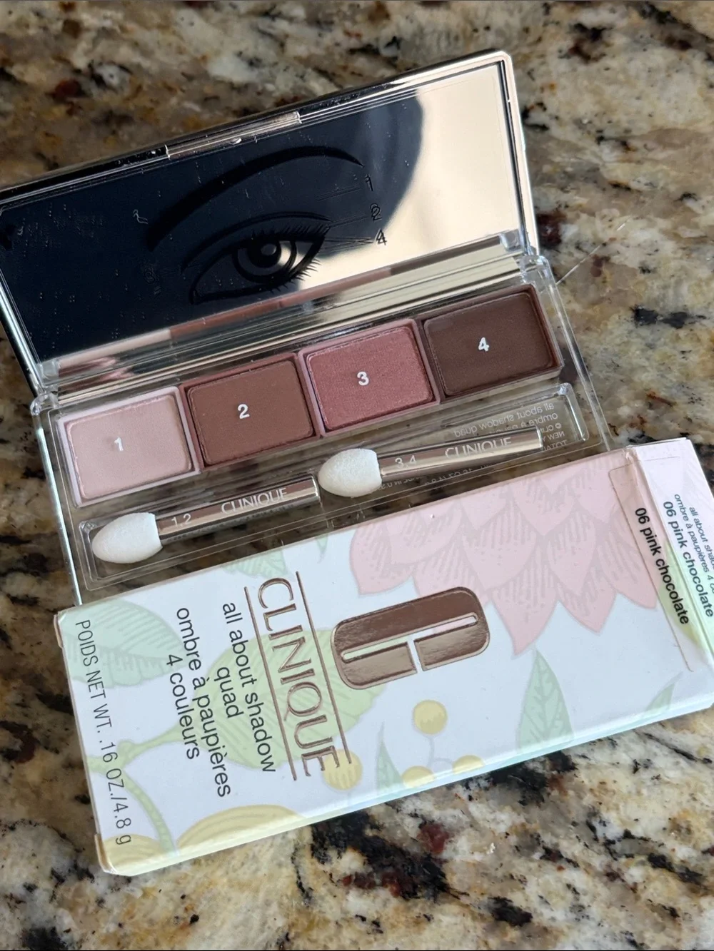💕⚡️Clinique Pink Chocolate Eyeshadow Quad